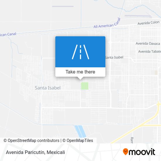 Avenida Paricutín map
