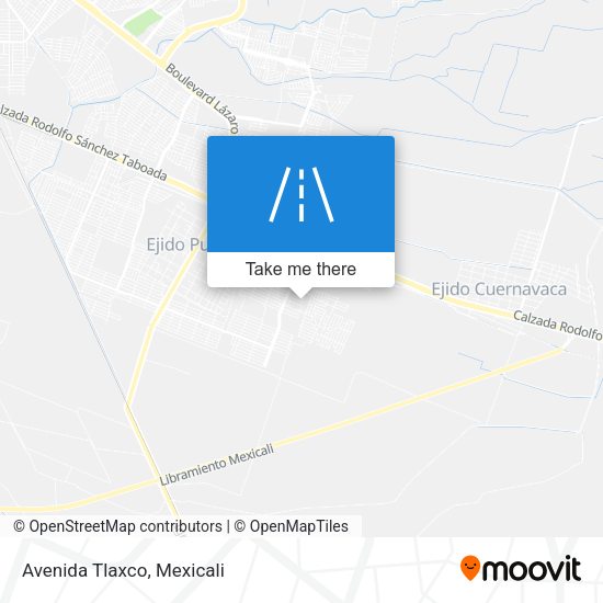 Mapa de Avenida Tlaxco
