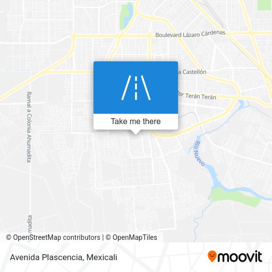 Mapa de Avenida Plascencia