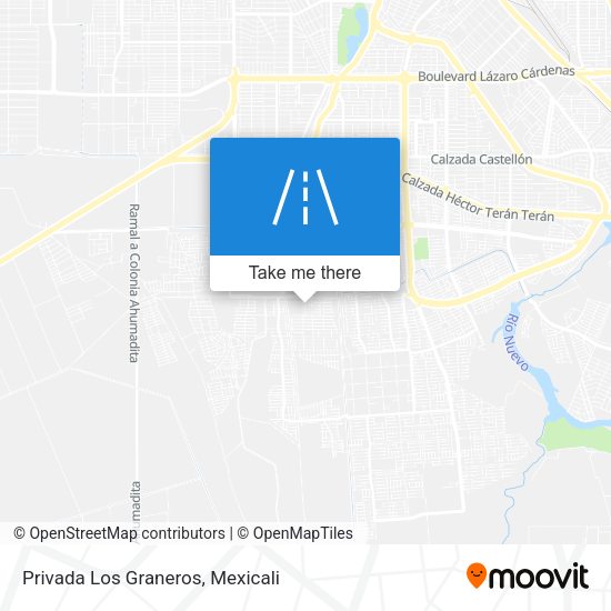 Privada Los Graneros map
