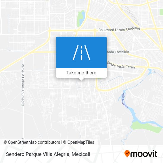 Mapa de Sendero Parque Villa Alegria