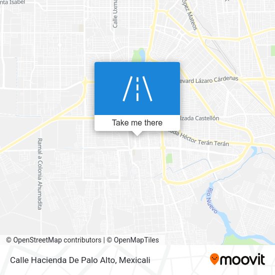 Calle Hacienda De Palo Alto map