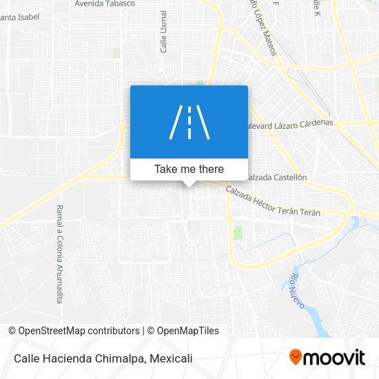 Calle Hacienda Chimalpa map