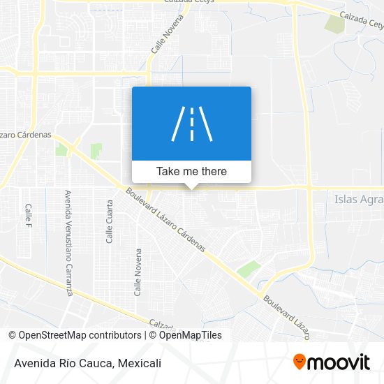 Avenida Río Cauca map