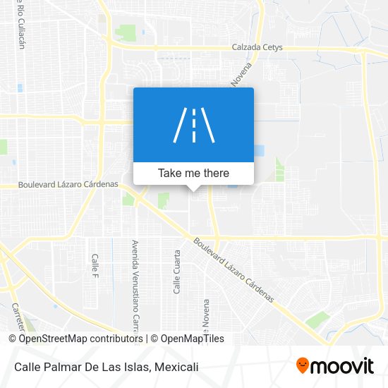 Mapa de Calle Palmar De Las Islas