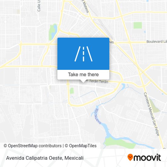 Avenida Calipatria Oeste map