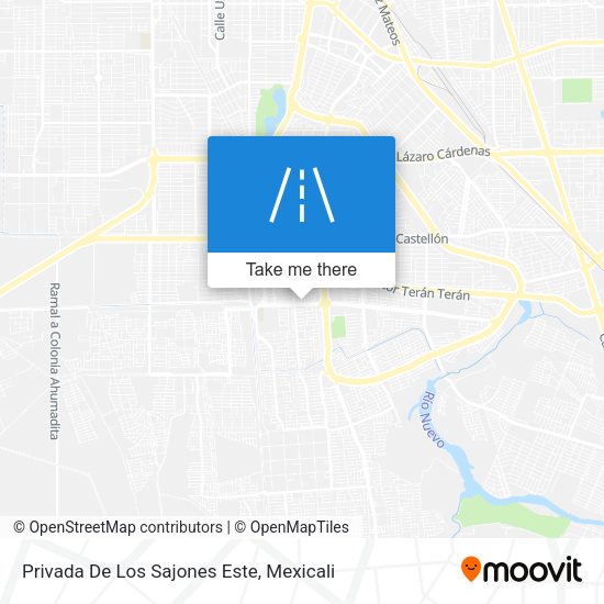 Privada De Los Sajones Este map