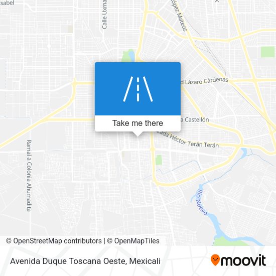 Avenida Duque Toscana Oeste map
