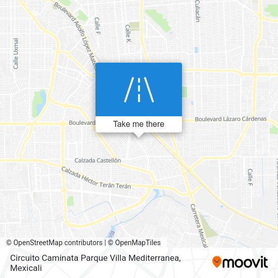 Circuito Caminata Parque Villa Mediterranea map