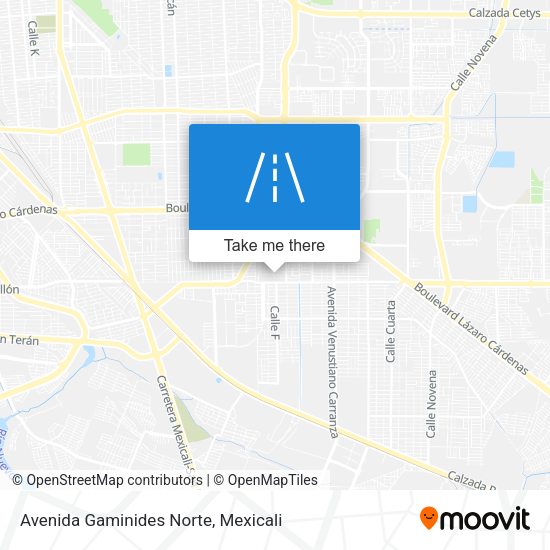 Mapa de Avenida Gaminides Norte