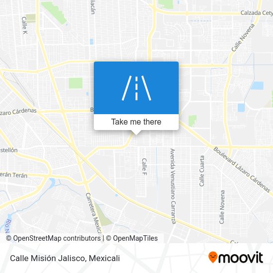 Mapa de Calle Misión Jalisco