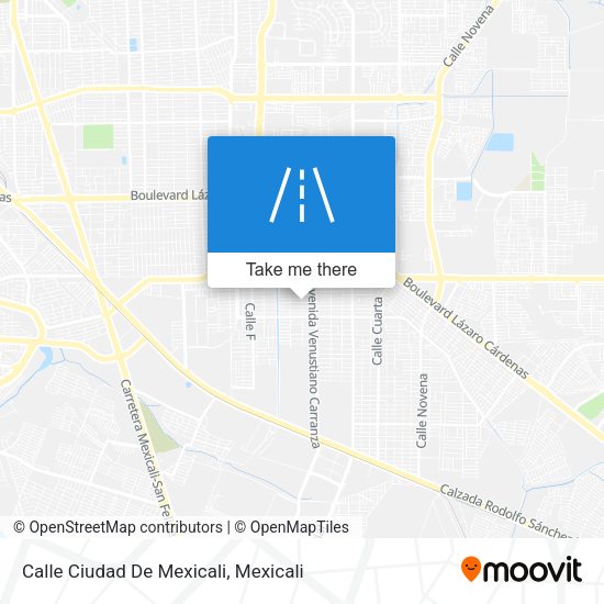 Mapa de Calle Ciudad De Mexicali