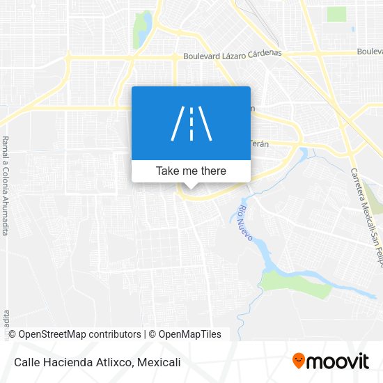 Calle Hacienda Atlixco map