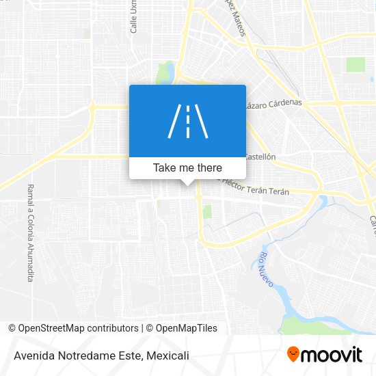 Mapa de Avenida Notredame Este