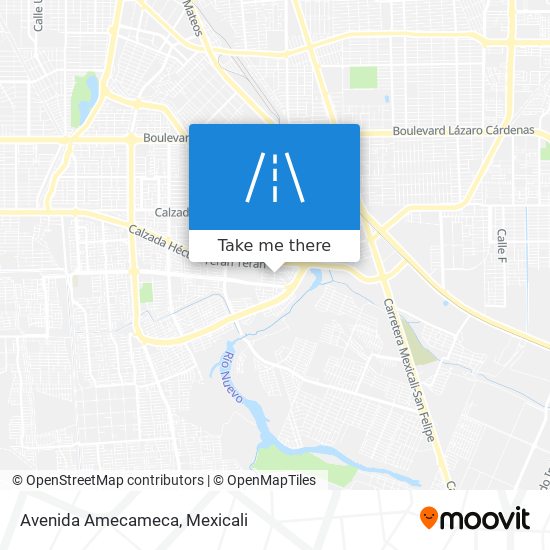 Avenida Amecameca map