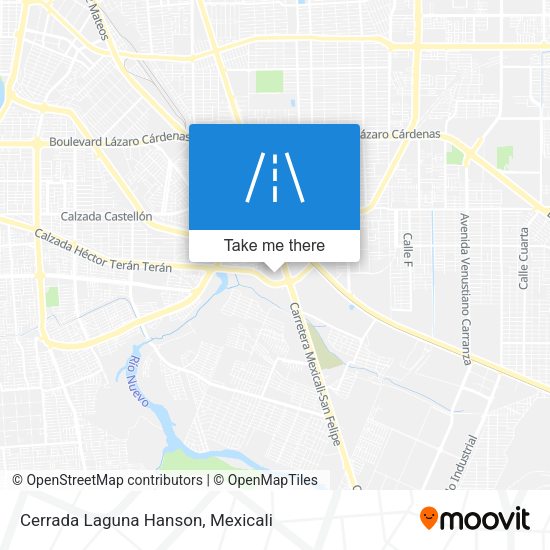 Cerrada Laguna Hanson map