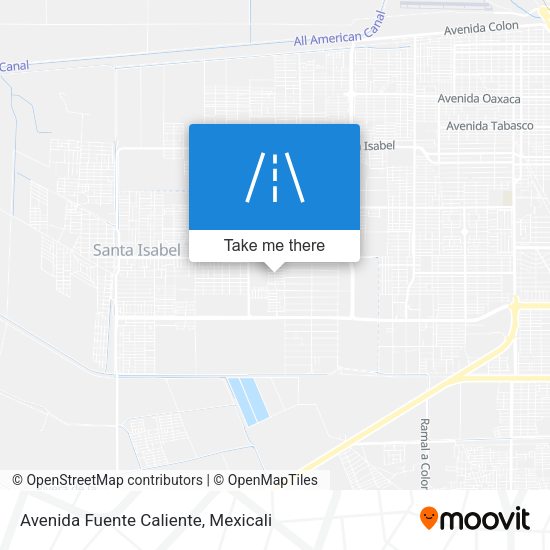 Avenida Fuente Caliente map