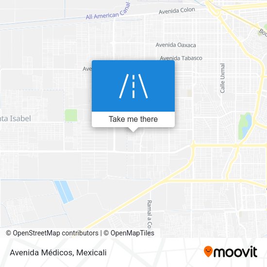 Mapa de Avenida Médicos