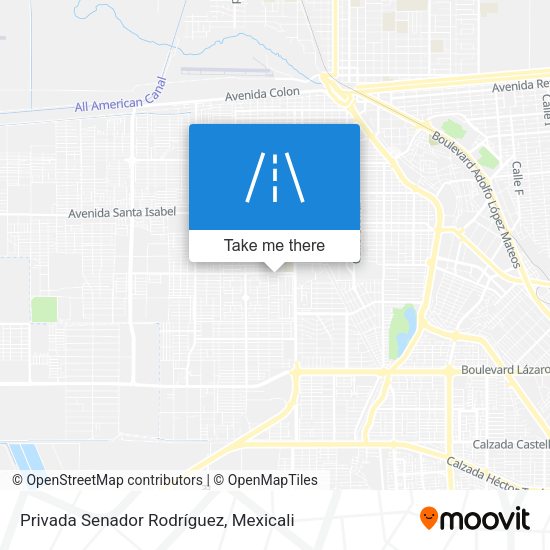 Mapa de Privada Senador Rodríguez