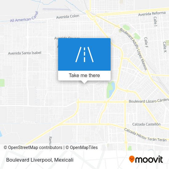 Mapa de Boulevard Liverpool