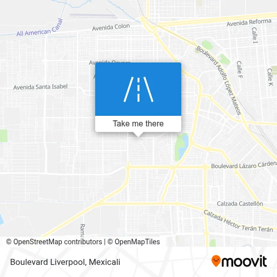 Boulevard Liverpool map