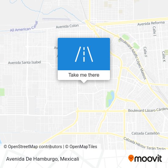 Mapa de Avenida De Hamburgo