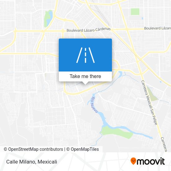 Mapa de Calle Milano