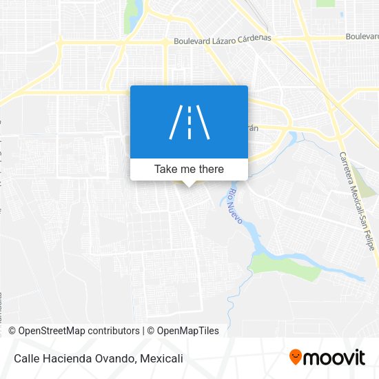 Mapa de Calle Hacienda Ovando