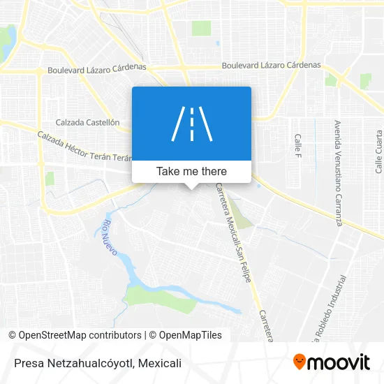Mapa de Presa Netzahualcóyotl