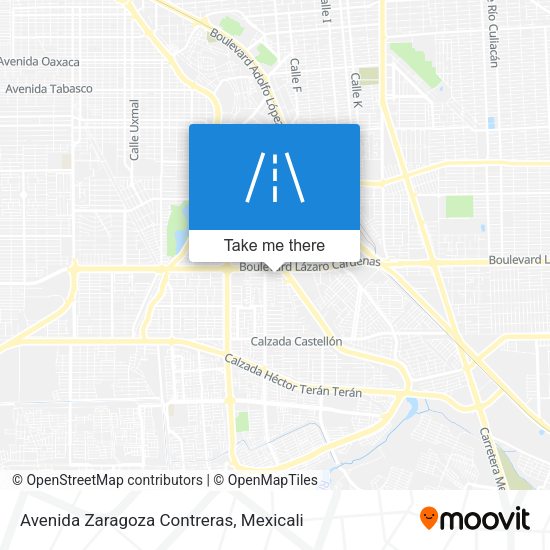Avenida Zaragoza Contreras map