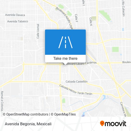 Mapa de Avenida Begonia