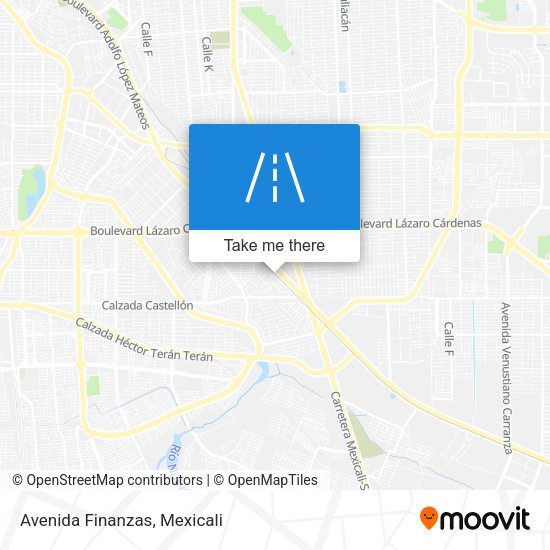 Mapa de Avenida Finanzas