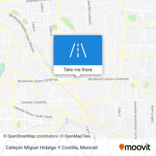 Mapa de Callejón Miguel Hidalgo Y Costilla