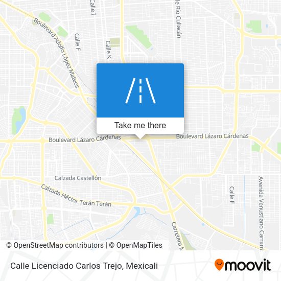 Mapa de Calle Licenciado Carlos Trejo