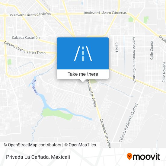 Privada La Cañada map