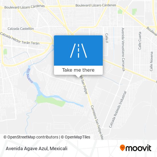 Mapa de Avenida Agave Azul