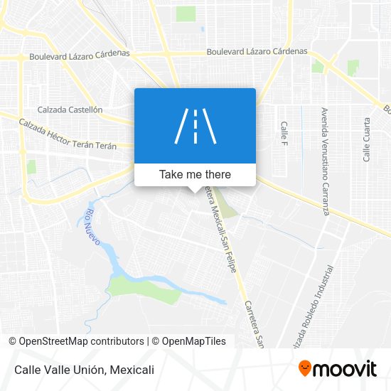 Mapa de Calle Valle Unión
