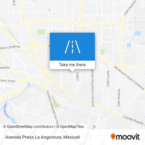 Avenida Presa La Angostura map