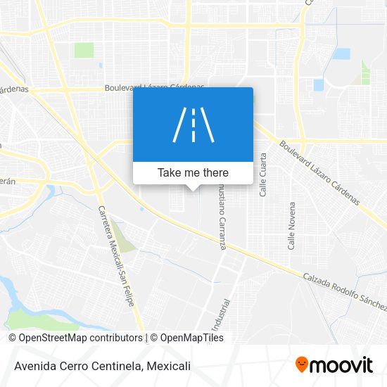 Mapa de Avenida Cerro Centinela