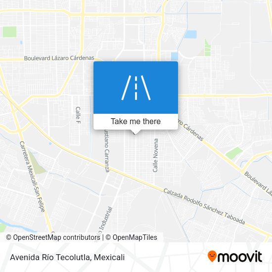 Avenida Río Tecolutla map