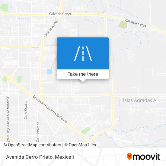 Avenida Cerro Prieto map
