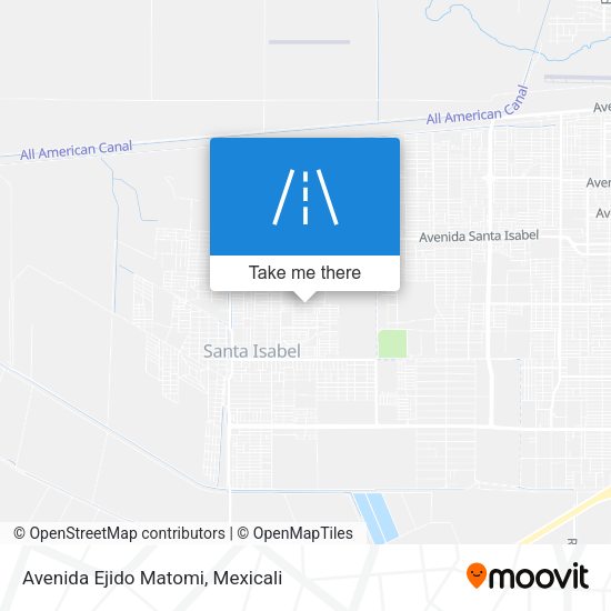 Avenida Ejido Matomi map