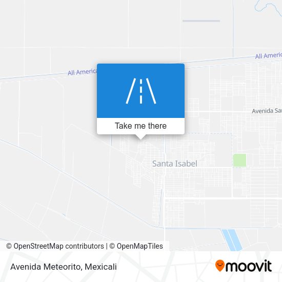 Avenida Meteorito map