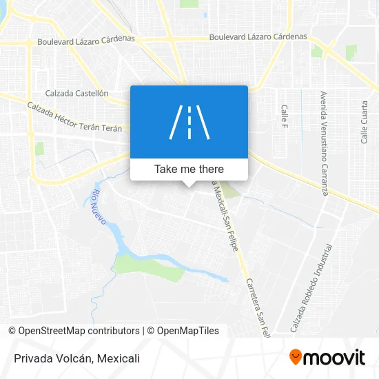 Mapa de Privada Volcán