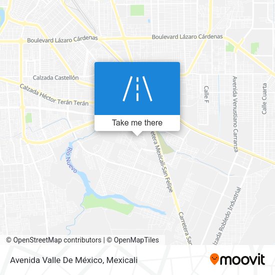 Avenida Valle De México map