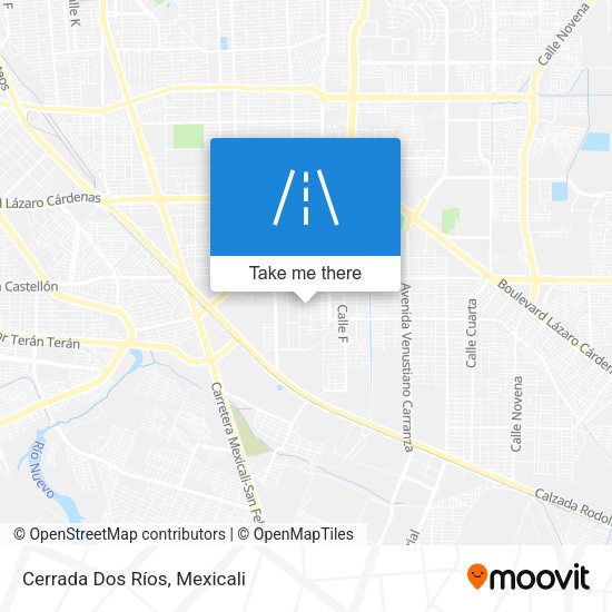 Cerrada Dos Ríos map