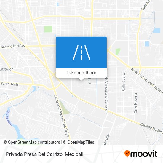 Privada Presa Del Carrizo map