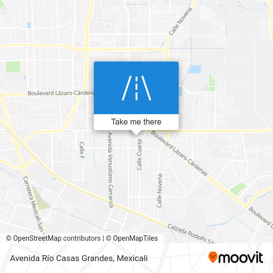 Avenida Río Casas Grandes map