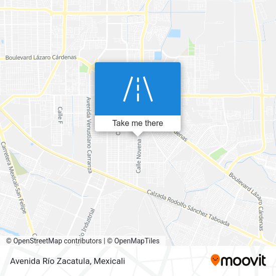 Avenida Río Zacatula map