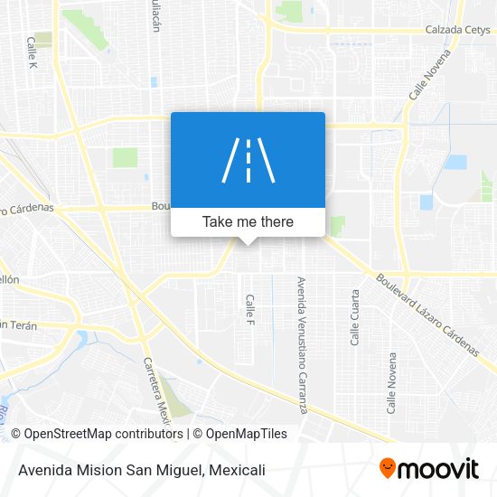 Avenida Mision San Miguel map